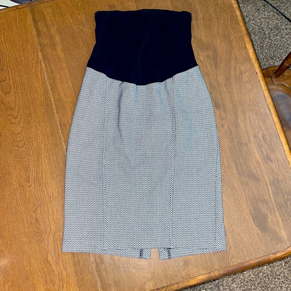 Maternity Tweed Pencil Skirt